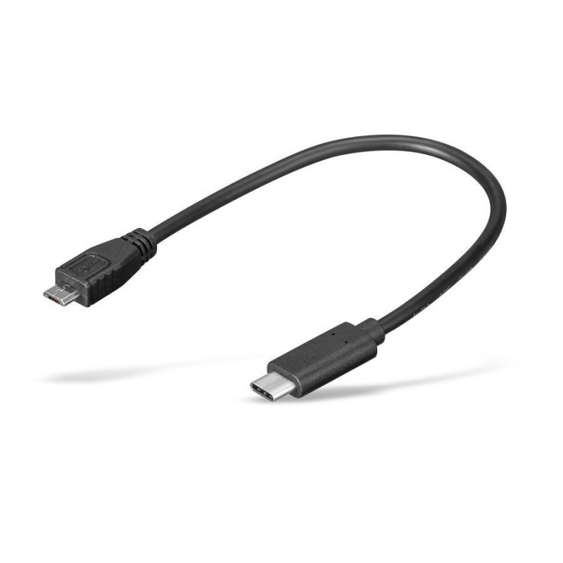 goobay USB-C adapter 20cm Sort goobay USB-C adapter 20cm Sort